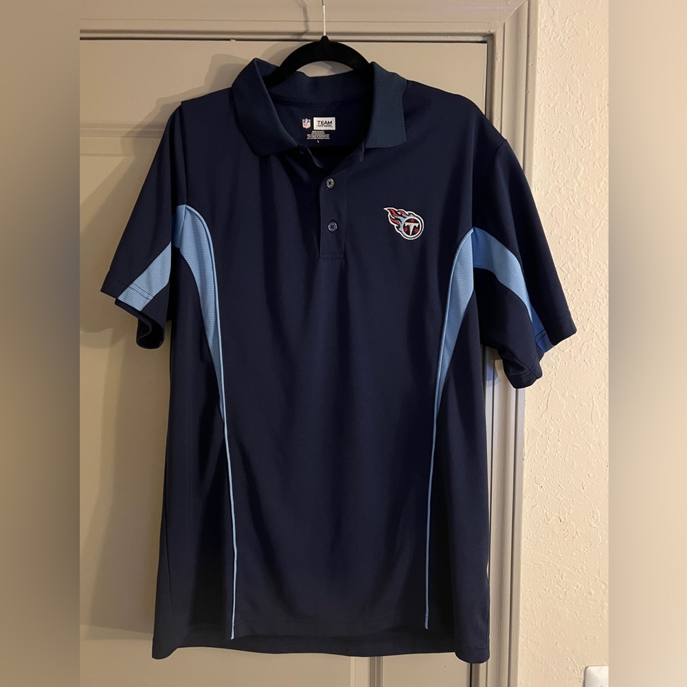 NFL Team Apparel Tennessee Titans Polo Large
